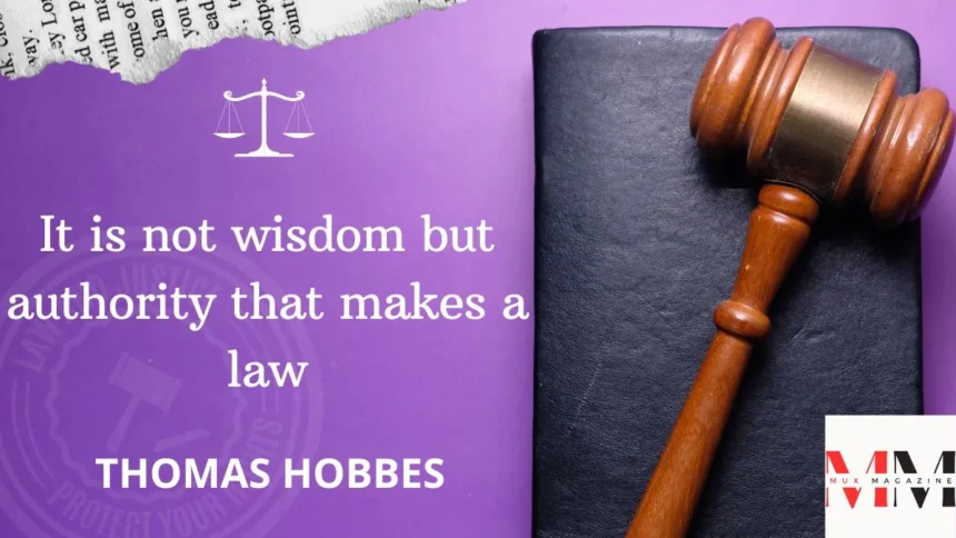 it is not wisdom but authority that makes a law. t - tymoff