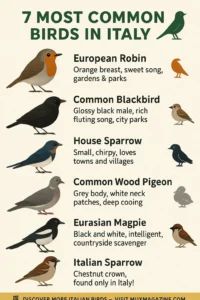 Most Common Birds in Italy