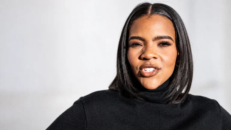 George Farmer: Candace Owens’ Husband, Age, Net Worth and Family Candace Owens speaking, in a black turtleneck against a light background