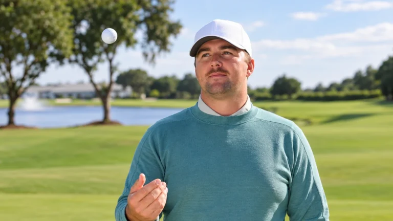 Chris Gotterup Wife: What We Know About His Girlfriend Chris Gotterup, PGA Tour golfer, in a white cap on a golf course