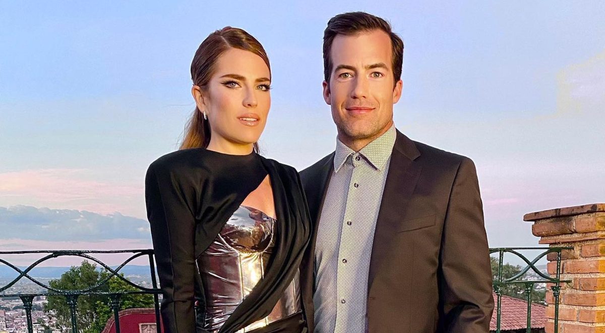 Marshall Trenkmann with his wife, actress Karla Souza, at sunset